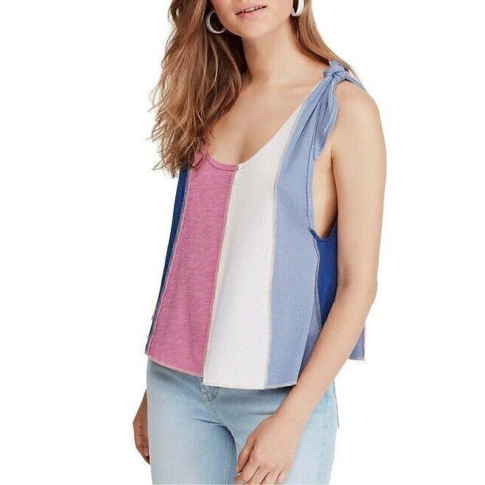 NWOT we the free Womens Top Relaxed Candy Cloud Multicolour Size small